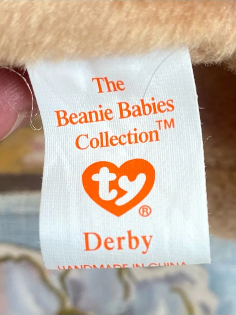 Ty Beanie Babies Derby the Horse Vintage 1995 Sealed Hang Tag Retired No Star